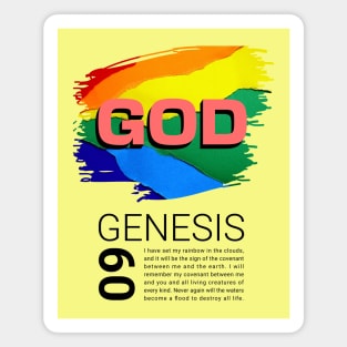 God - Genesis 9 - Rainbow Magnet